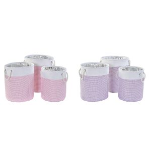 Súprava košíkov DKD Home Decor Polyester 40 x 40 x 49 cm (2 kusov)
