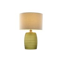 Stolná lampa Home ESPRIT zelená Béžová Zlatá Sklo 50 W 220 V 38 x 38 x 57 cm