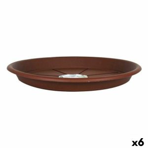Miska pod kvetináč Green Time 55623 Gaštanová (6 kusov) (? 32 cm)