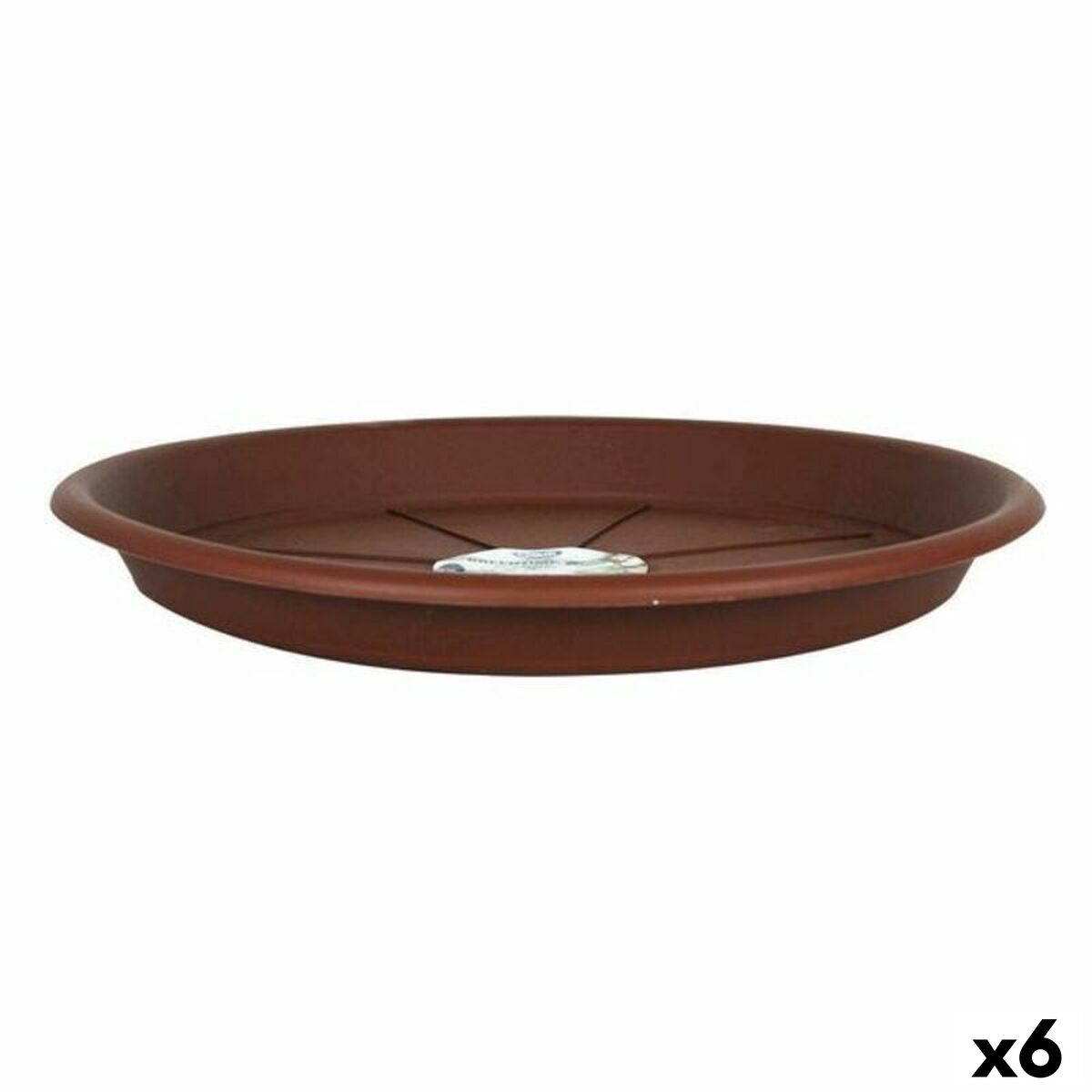 Miska pod kvetináč Green Time 55623 Gaštanová (6 kusov) (? 32 cm)