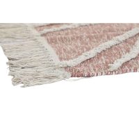 Koberec DKD Home Decor Ružová Terakota Biela Strapce Mestská (160 x 230 x 1 cm)