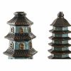 Dekoratívne postava DKD Home Decor 15 x 17 x 50 cm Tyrkysový Orientálny (2 kusov)