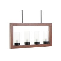 Stropné svetlo DKD Home Decor Gaštanová Aluminium Sklo (52 x 6 x 26 cm)