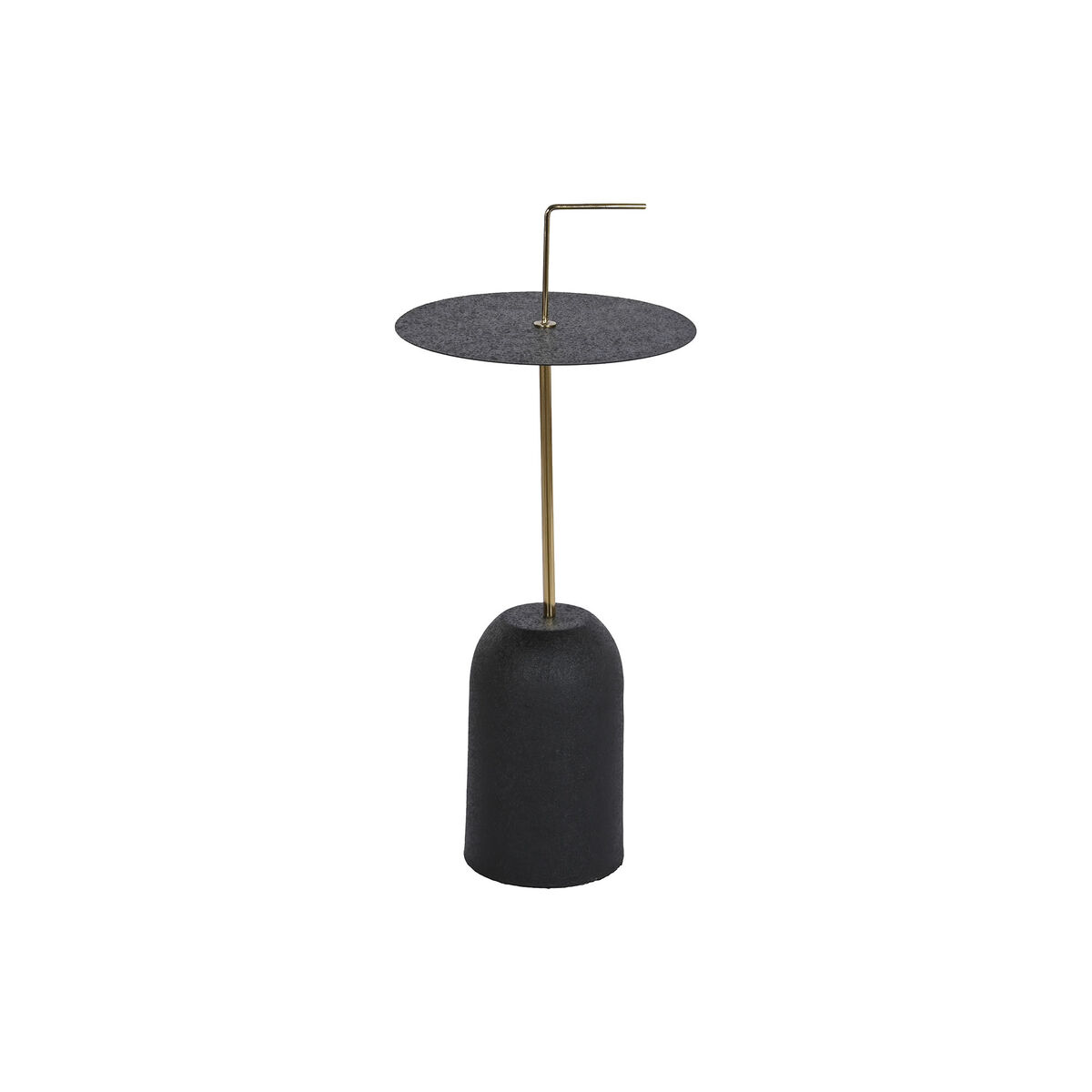Postranný stolík DKD Home Decor 30 x 30 x 68 cm Čierna Zlatá Železo