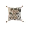 Vankúšik Home ESPRIT Béžová Prírodná Tropické Boho 45 x 5 x 45 cm