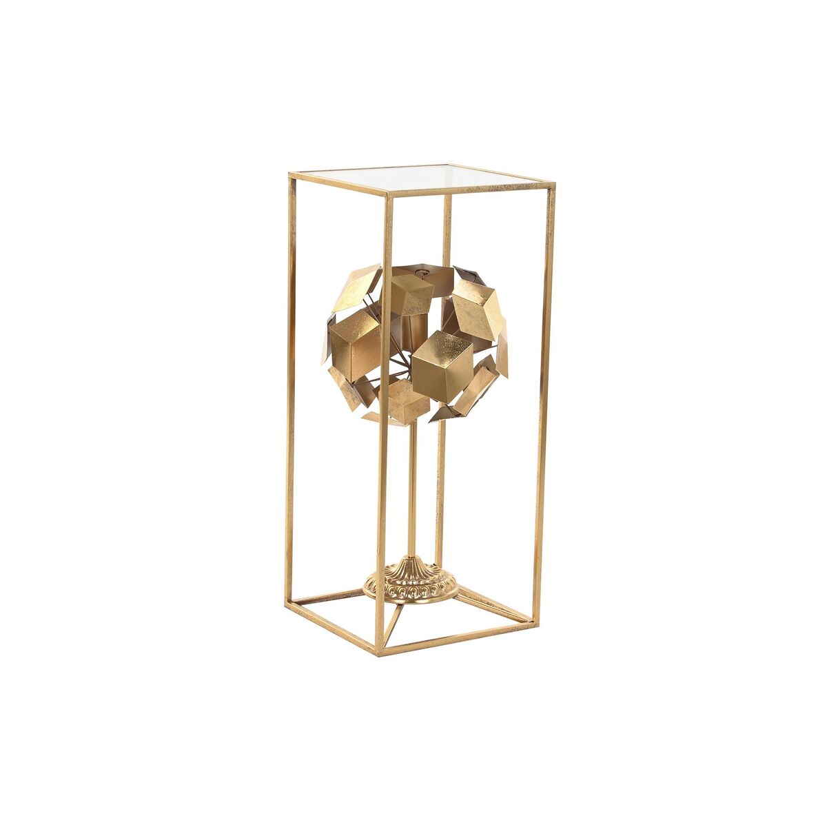 Stolná lampa DKD Home Decor Zlatá 220 V 50 W Moderný Geometrický (30 x 30 x 71 cm)