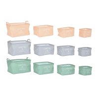 Súprava košíkov DKD Home Decor 39 x 27 x 24 cm Plátno Moderný (3 kusov)
