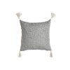 Vankúšik Home ESPRIT Biela Sivá Strapce Boho 45 x 15 x 45 cm