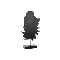 Dekoratívne postava DKD Home Decor 22 x 8 x 42,5 cm Čierna Zlatá Buddha Tyrkysový Orientálny (2 kusov)