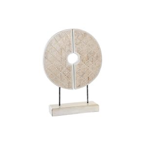Dekoratívne postava DKD Home Decor Biela Železo Kruhy (41 x 12 x 55 cm)