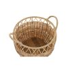 Súprava košíkov DKD Home Decor Prírodná Kov Polyetylén 38 x 38 x 34 cm 38 x 38 x 27 cm 3 Kusy