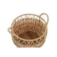 Súprava košíkov DKD Home Decor Prírodná Kov Polyetylén 38 x 38 x 34 cm 38 x 38 x 27 cm 3 Kusy