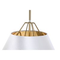 Stropné svetlo DKD Home Decor Biela Zlatá PVC Kov 50 W 38 x 38 x 32 cm
