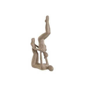 Dekoratívne postava Home ESPRIT Béžová Yoga 21,4 x 8,8 x 40 cm