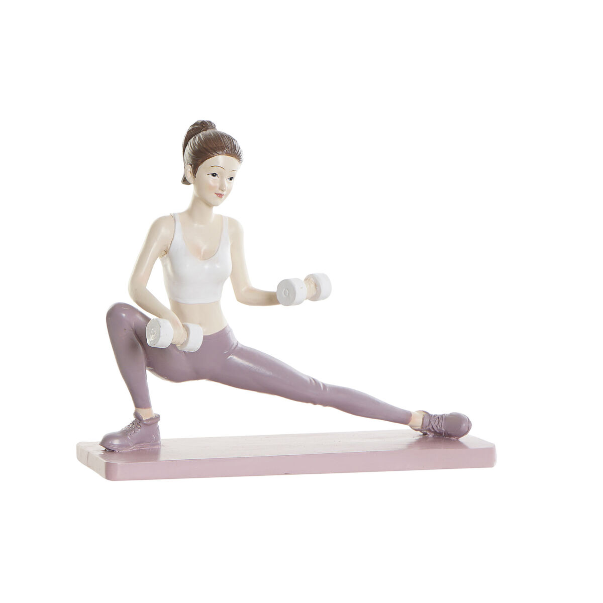 Dekoratívne postava DKD Home Decor Ružová Yoga Scandi 20 x 8 x 16,5 cm