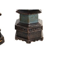 Dekoratívne postava DKD Home Decor 15 x 17 x 50 cm Tyrkysový Orientálny (2 kusov)