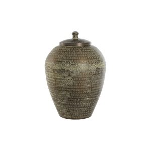 Váza Home ESPRIT zelená Aluminium 40 x 40 x 49 cm