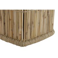 Súprava košíkov DKD Home Decor Prírodná Lano Bambus (46 x 46 x 55 cm)