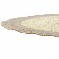 Koberec DKD Home Decor Gaštanová Biela Žltá (148 x 148 x 1 cm)