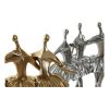 Dekoratívne postava DKD Home Decor 33,5 x 14,5 x 32 cm Striebristý Zlatá Živica Tanečnica baletu