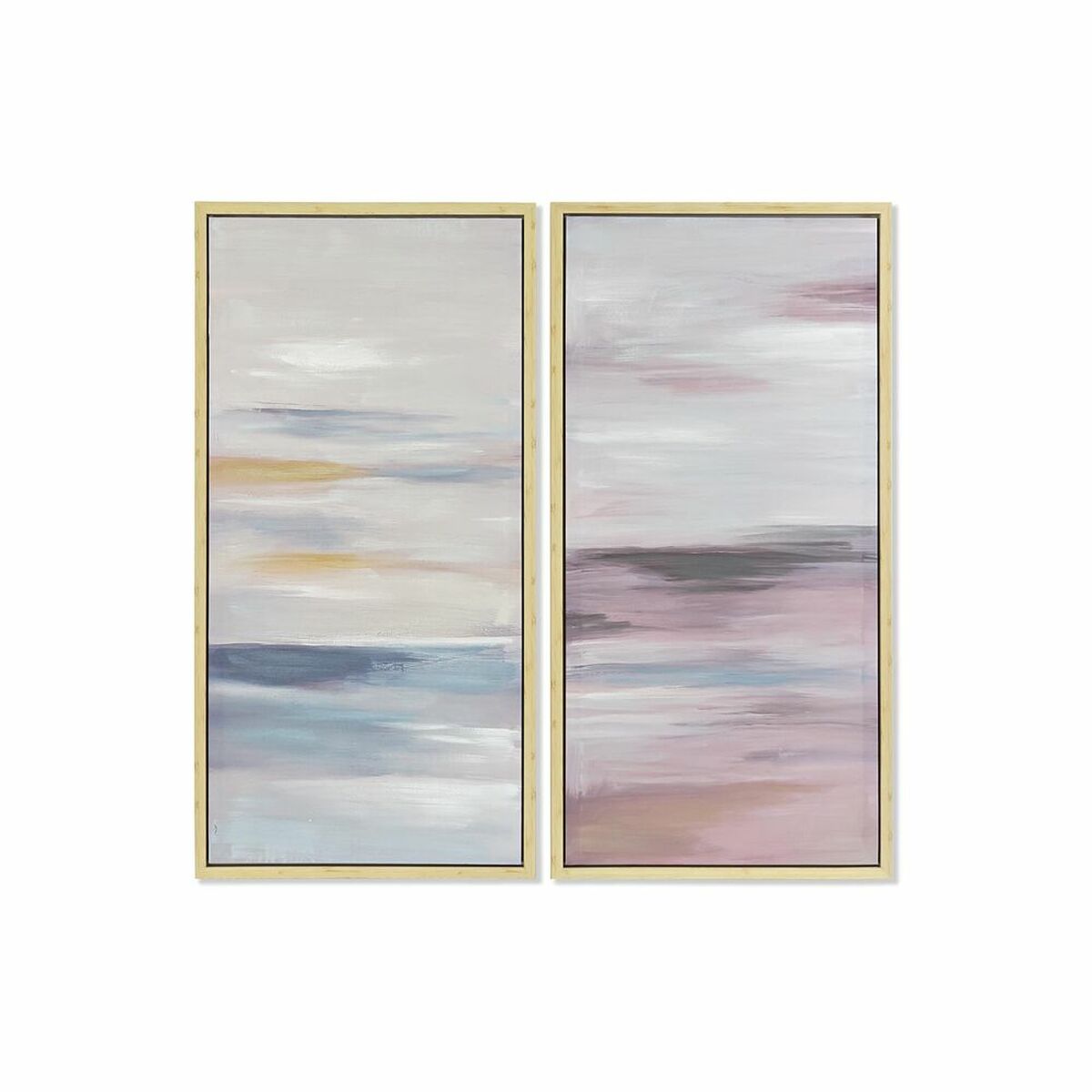 Maľba DKD Home Decor 50 x 4 x 100 cm Abstraktný Moderný (2 kusov)