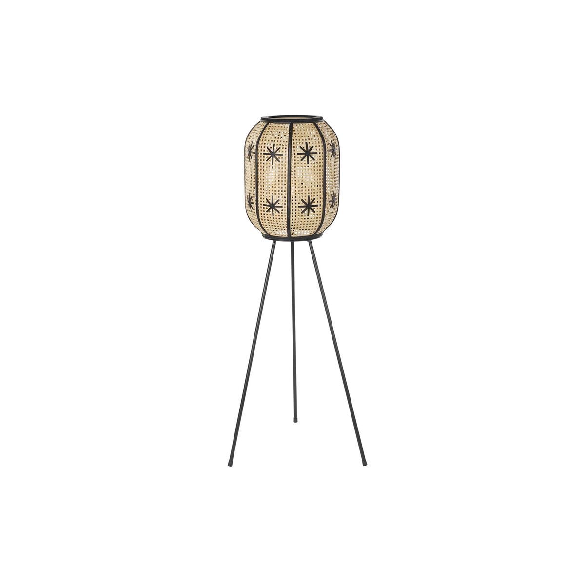 Stojaca lampa DKD Home Decor 30 x 30 x 116 cm Čierna Kov Gaštanová 220 V 50 W