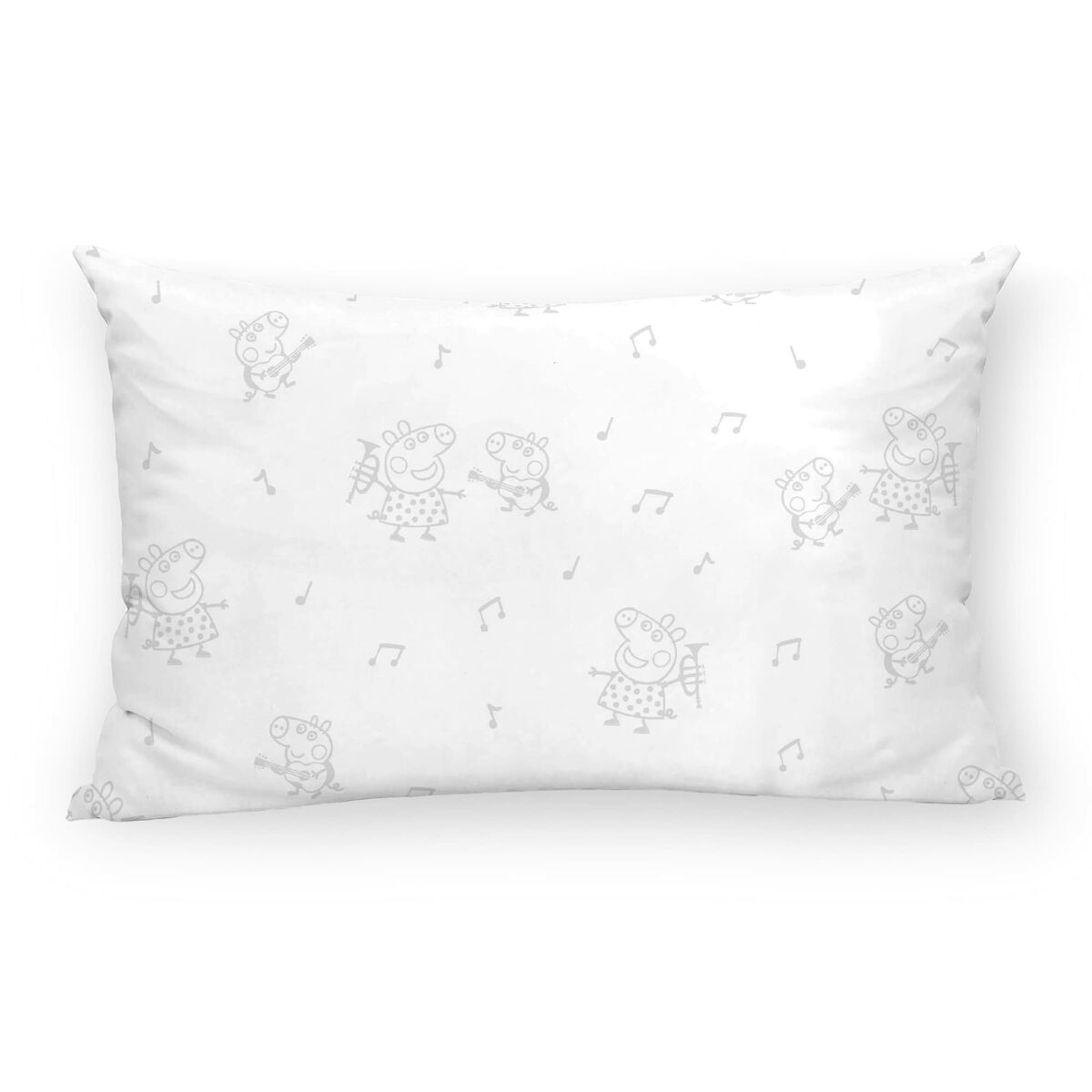 Obliečka na vankúš Peppa Pig Sivá Viacfarebná 175 Nite 30 x 50 cm 100% bavlna