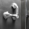 Dvojité uhlové bezpečnostné držadlo do kúpeľne Grabbath InnovaGoods Biela Pena (Obnovené A)