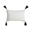 Vankúšik Home ESPRIT Biela Čierna Kosoštvorce 50 x 15 x 30 cm