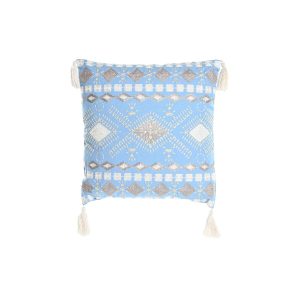 Vankúšik DKD Home Decor Modrá Biela 40 x 15 x 40 cm