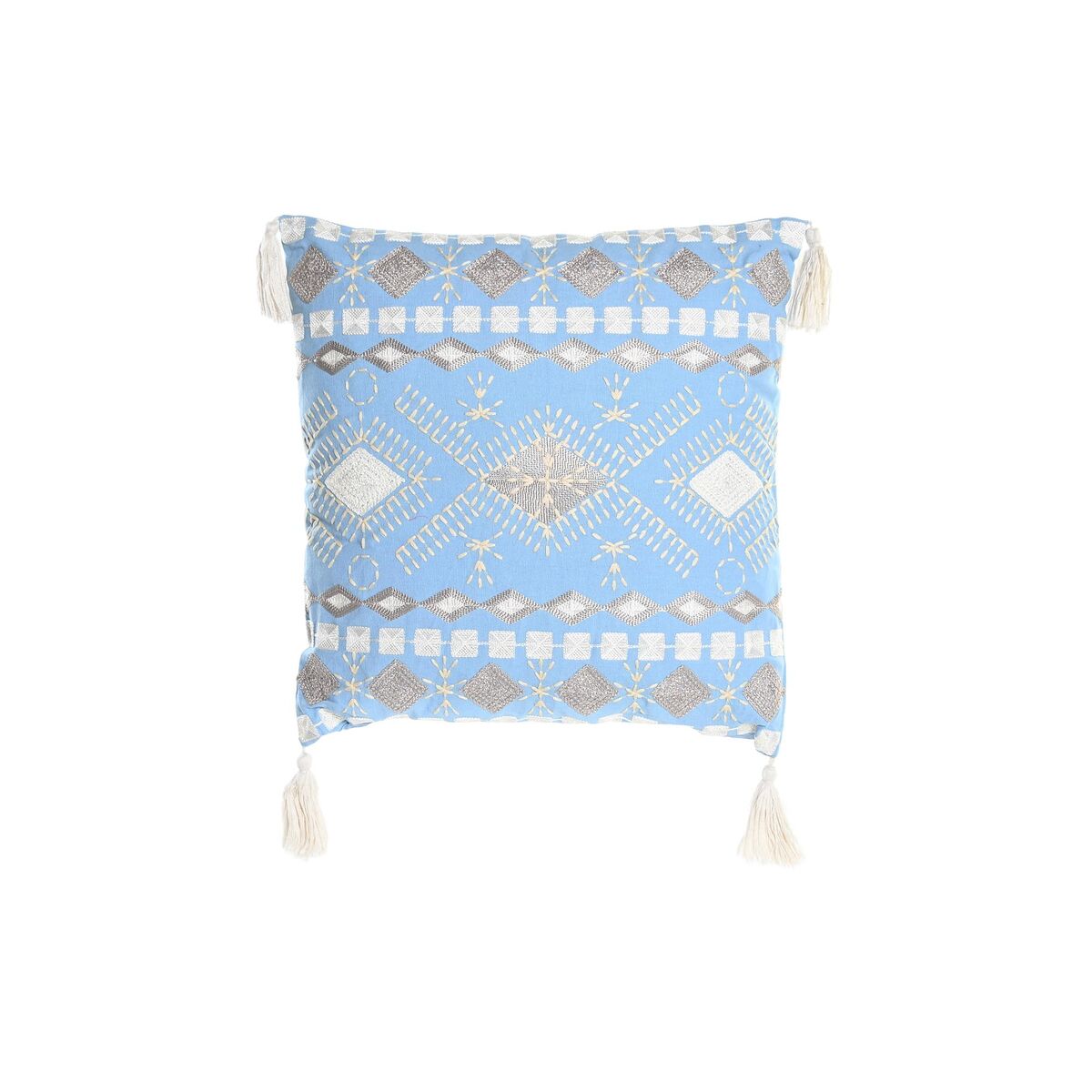 Vankúšik DKD Home Decor Modrá Biela 40 x 15 x 40 cm