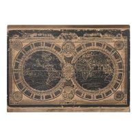 Dekorácia na stenu Home ESPRIT Čierna Prírodná Mapa Sveta 149 x 2 x 105 cm