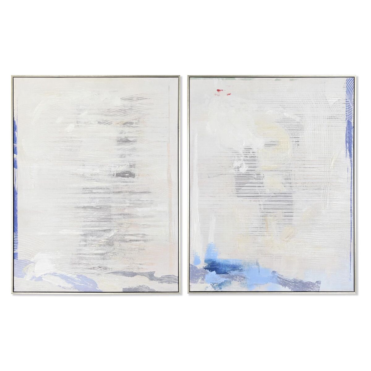 Maľba DKD Home Decor Abstraktný 60 x 3 x 80 cm Mestská (2 kusov)