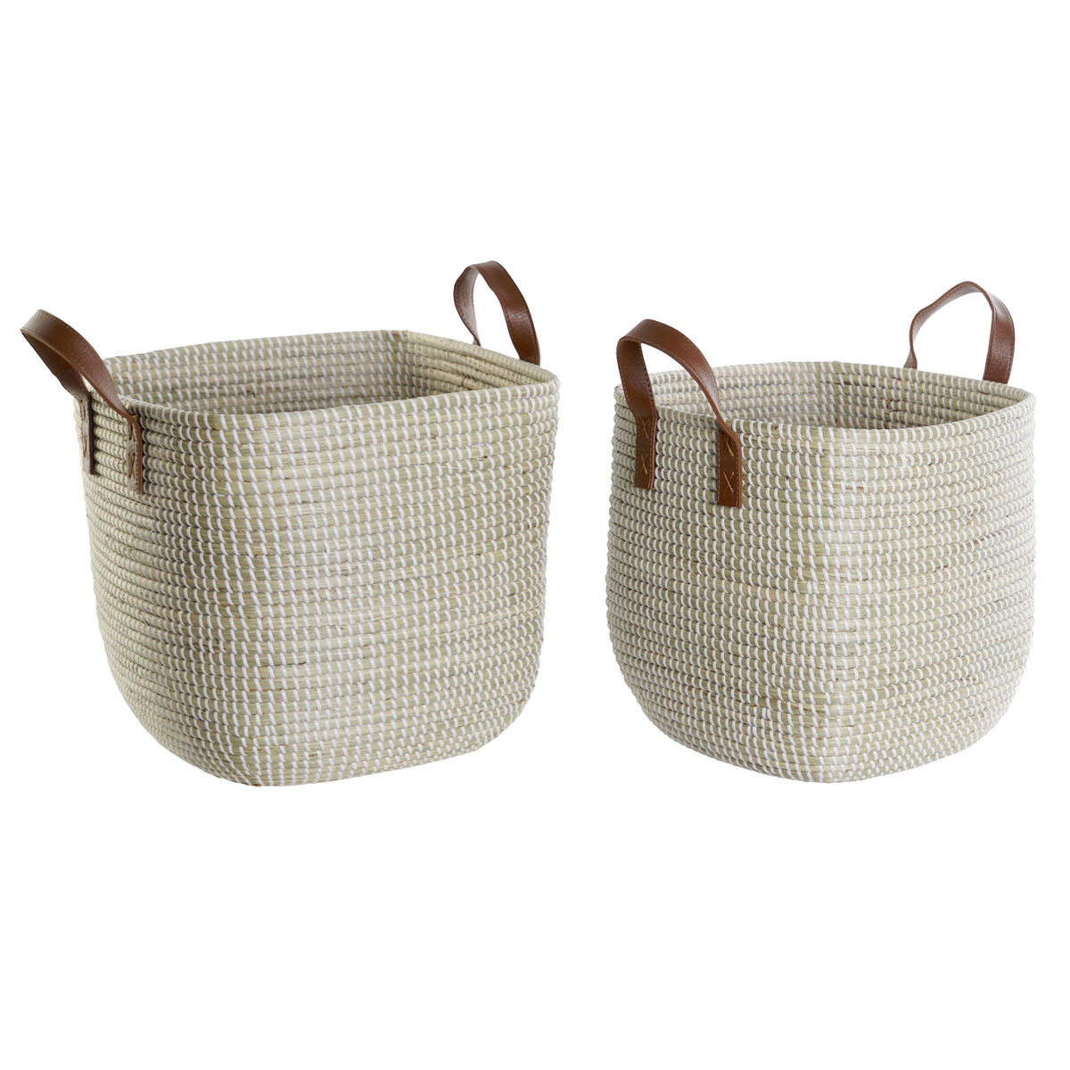 Súprava košíkov DKD Home Decor Prírodná Morská tráva 38 x 38 x 35 cm