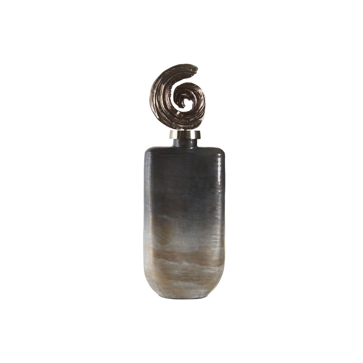 Váza DKD Home Decor 17 x 9 x 47 cm Sklo Aluminium Viacfarebná Moderný