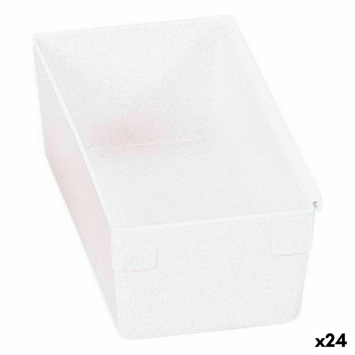 Multifunkčná nádoba Modulárny Biela 15 x 8 x 5,3 cm (24 kusov)