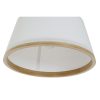Stropné svetlo DKD Home Decor Biela Gaštanová Prírodná Bambus 50 W 30 x 30 x 20 cm