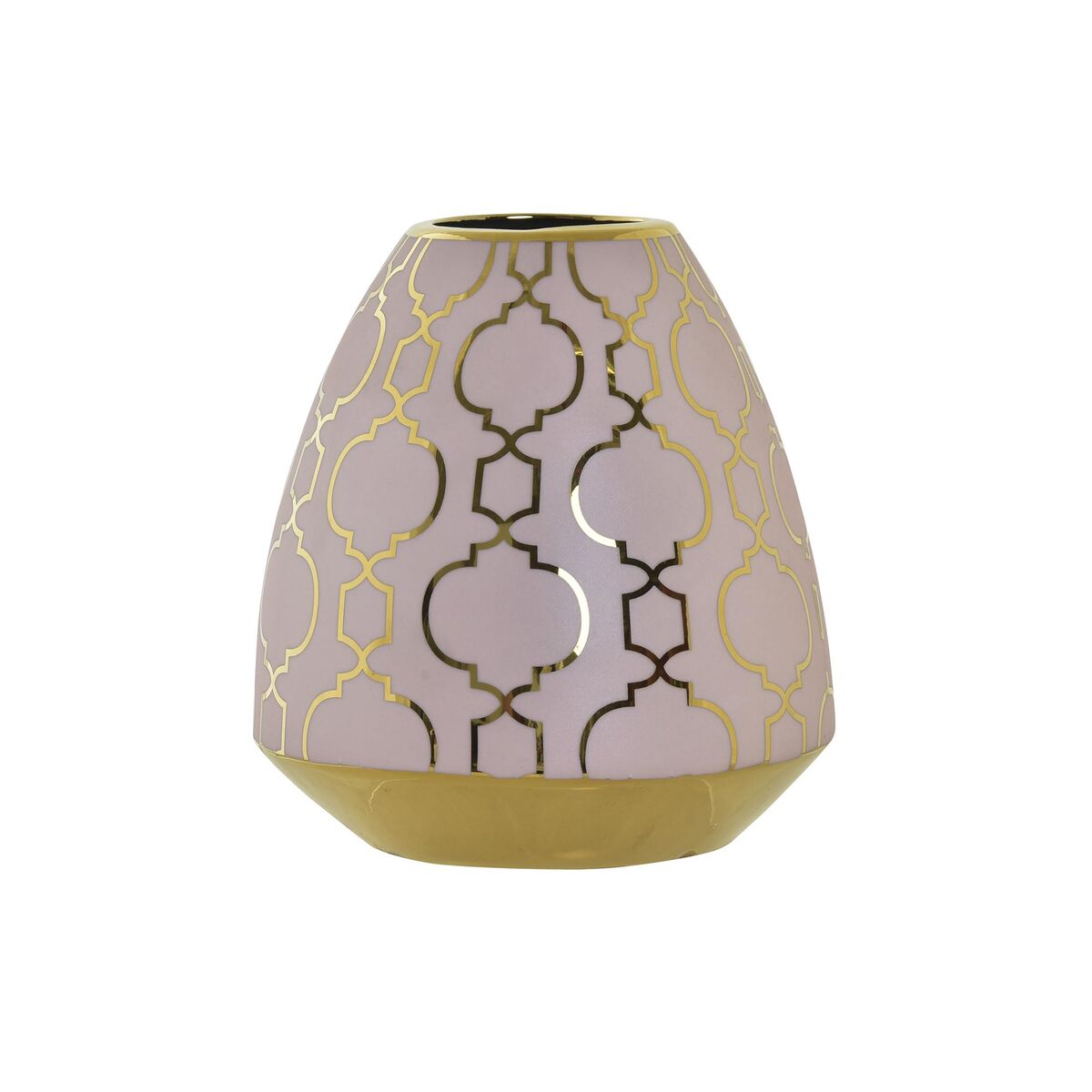 Váza DKD Home Decor Porcelán Ružová Zlatá Orientálny Pochrómované 16 x 16 x 18 cm