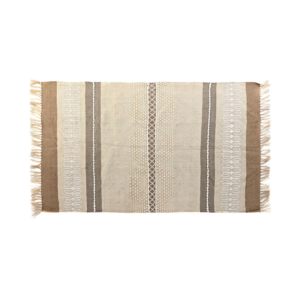 Koberec DKD Home Decor Gaštanová Polyester Bavlna (117 x 198 x 0,7 cm)