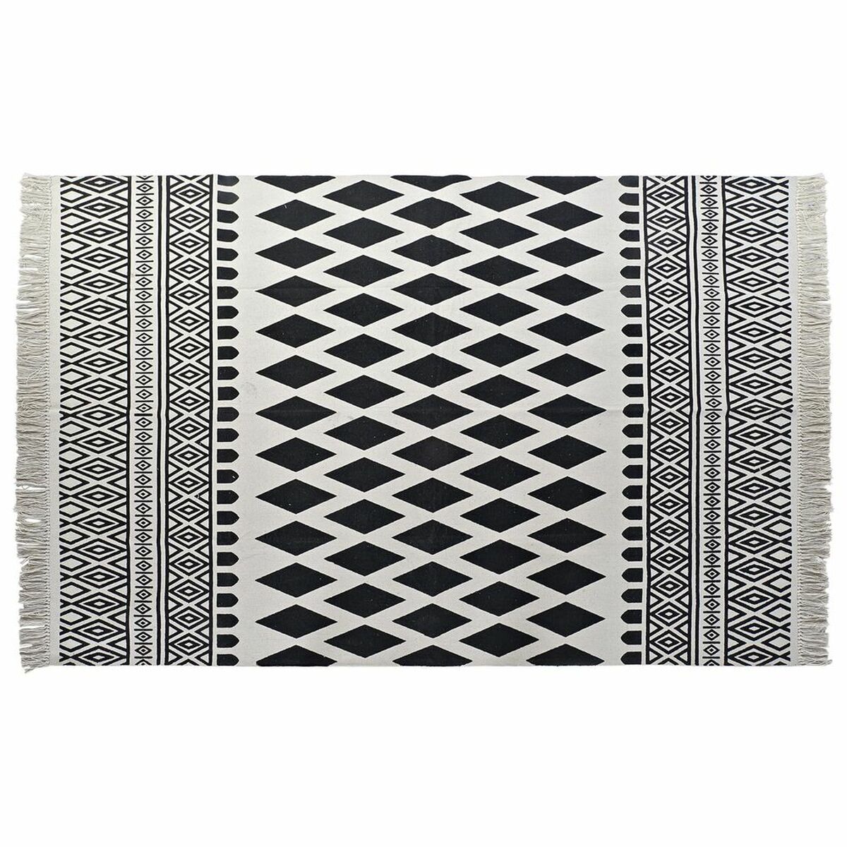 Koberec DKD Home Decor Čierna Biela (160 x 250 x 0,7 cm)