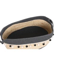 Súprava košíkov DKD Home Decor Biela Sivá Aluminium Boho 36 x 26 x 15 cm 45 x 25 x 16 cm 3 Kusy (2 kusov)
