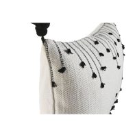 Vankúšik Home ESPRIT Biela Čierna Kosoštvorce 50 x 15 x 30 cm