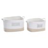 Súprava košíkov DKD Home Decor 43 x 30 x 23 cm
