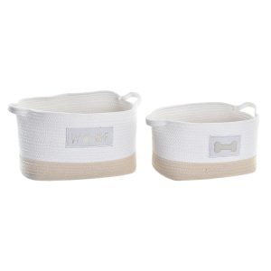 Súprava košíkov DKD Home Decor 43 x 30 x 23 cm