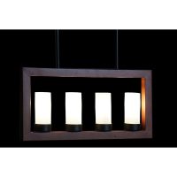 Stropné svetlo DKD Home Decor Gaštanová Aluminium Sklo (52 x 6 x 26 cm)