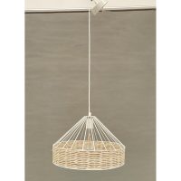 Stropné svetlo DKD Home Decor 35 x 35 x 22 cm Čierna Kov Ratan 50 W (2 kusov)