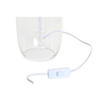 Stolná lampa DKD Home Decor Sklo Transparentná Biela Svetlo šedá 30 x 30 x 54 cm (2 kusov)