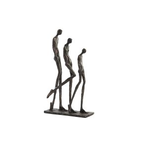 Dekoratívne postava DKD Home Decor 23 x 8,5 x 39 cm Medený Rodina