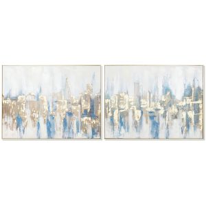 Maľba DKD Home Decor New York Loft 80 x 3,5 x 60 cm (2 kusov)