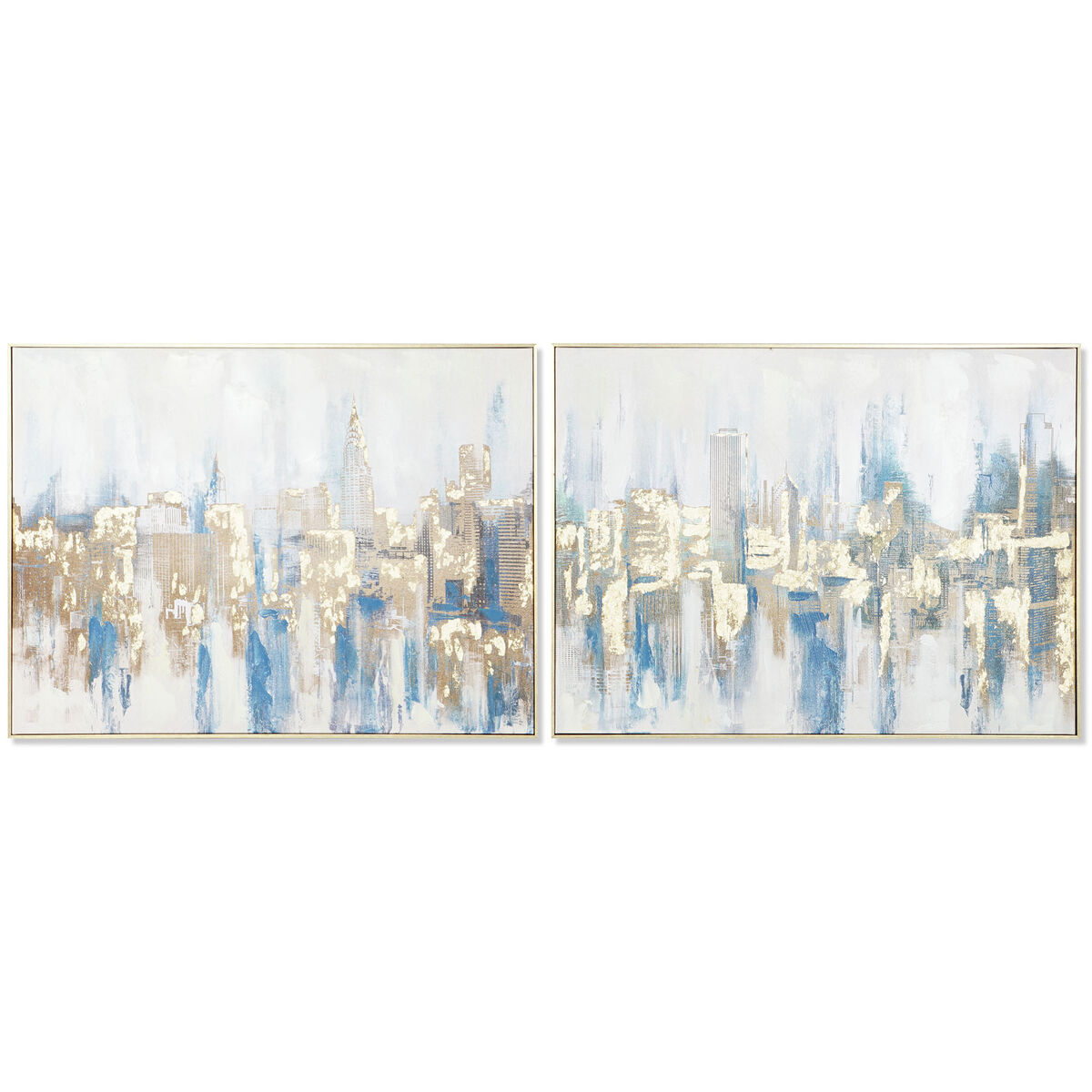 Maľba DKD Home Decor New York Loft 80 x 3,5 x 60 cm (2 kusov)